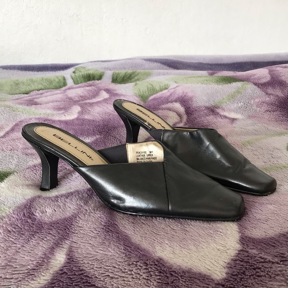 Bellini Shoes - Bellini Heeled Leather Mules